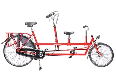 Ouder-kind tandem huren in Egmond – kind voorop, ouder stuurt